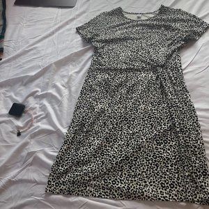 Twist Front Sheath Dress Cheetah Print | Old Navy